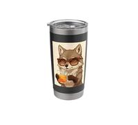 Wolf Cute Sly w Ice Tee Japan Kawaii Anime Stainless Steel Insulated Tumbler
