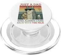 Wolf Dad, Just A Dad Who Always Came Back With The Milk PopSockets PopGrip for MagSafe
