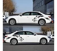 Wolf Decals for Cars and Pickup Trucks, Vinyl Wolf Body Stickers to Modify Rear Wheel and Doors (Black)