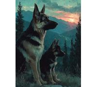 Wolf Diamond Art, 5D Diamond Painting Animal, DIY Full Drill Gem Art Kits Adults Beginner Mosaic Making Kits, Cross Stitch Crystal Paintings Craft for Room Decor, Gifts for Women/Girls 90x120cm - 1F8N