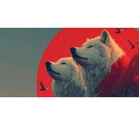 Wolf Diamond Art, Pattern Eagle Diamond Painting Kits for Adults 5D DIY Full Round Drill Gem Crystal Art Kits Crafts for Adults Beginner for Home Decor, Room Decor, Gifts 32x64inch -bby26039C