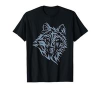 Wolf Dog Lone Northern Tribal T-Shirt