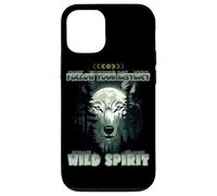 Wolf Double Exposure Forest Moon Nature Spirit Aesthetic Case for iPhone 12/12 Pro