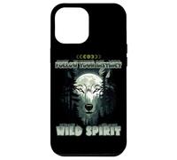 Wolf Double Exposure Forest Moon Nature Spirit Aesthetic Case for iPhone 12 Pro Max