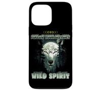 Wolf Double Exposure Forest Moon Nature Spirit Aesthetic Case for iPhone 13 Pro Max