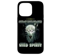 Wolf Double Exposure Forest Moon Nature Spirit Aesthetic Case for iPhone 14 Pro Max
