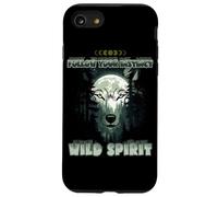 Wolf Double Exposure Forest Moon Nature Spirit Aesthetic Case for iPhone SE (2020) / 7/8