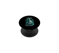 Wolf Dragon Fantasy Wolf Mind Dragon Heart Mystical Creature PopSockets Adhesive PopGrip