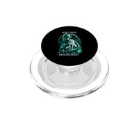 Wolf Dragon Fantasy Wolf Mind Dragon Heart Mystical Creature PopSockets PopGrip for MagSafe