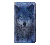 Wolf Dream Catcher PU Leather Flip Case Cover For Motorola One Macro, Moto G8 Play