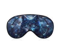 Wolf Dream Catcher Sleep Mask Soft Blackout Eye Mask Eye Shade Cover with Adjustable Strap for Men Women