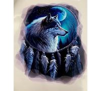 WOLF DREAMCATCHER SPIRITUAL CAMPER MOTORHOME VAN CAR WALL ART STICKER LFAD1