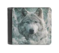 Wolf Dreamcatcher1 Printed Bifold Wallet with Hidden Compartments Pocket Money and Credit Card Holder for Men Women