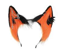 Wolf Ear Cosplay Hair Hoop with Alloy Earring Woman Teens Headband for Live Broadcast Cartoon Carnivals Hairband Kids Size Makeup for Washing Face Headbands for Girls Party Headbands for Girls