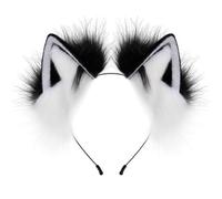 Wolf Ear Headbands Handmade Realistic Hairband Plush Headbands For Animes Theme Gatherings For Girls