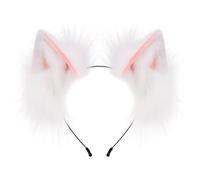 Wolf Ear Headbands Handmade Realistic Hairband Plush Headbands For Animes Theme Gatherings For Girls
