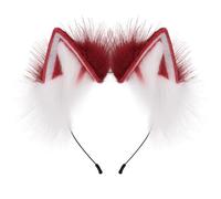 Wolf Ear Headbands Handmade Realistic Hairband Plush Headbands For Animes Theme Gatherings For Girls