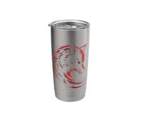 Wolf Emblem Logo a Design from Norse Mythology Stainless Steel Insulated Tumbler