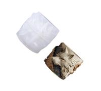 Wolf Embossed Silicone Flowerpot Mold for Resin Concrete Decorative Planter Cups and Gift Container Making Relief Carving Wolf Silicone Mold
