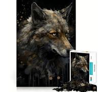 Wolf Enchanted Isle 1000-piece Jigsaw Puzzles Brain Fun Training Seamless Fit Precise Pieces Fascinating Hobby for Idle Moments (38x52cm)
