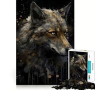 Wolf Enchanted Isle Adults 1000 Pieces Puzzle Mental Focus Game Premium Laser Cut Quality Family Fun Night Activity (38x26cm)