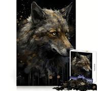 Wolf Enchanted Isle Jigsaw Puzzle for Adults 1000 Pieces Creative Think Stress Relief Fun Exact Edges Thoughtful Xmas (38x26cm)