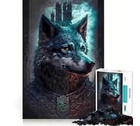 Wolf Enchanted World 1000 Piece Jigsaws for Adults Brain Training Fun Clean Cut Sturdy Components Calming Mental Break Activity (50x75cm)