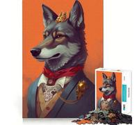 Wolf Enchanted World Jigsaw Puzzle 1000 Logic Thinking Play Expert Cutting Craftsmanship Quiet Time Mind Exercise at Home (38x26cm)