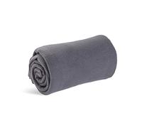 Wolf Essentials Cozy-Soft Microfleece Travel Blanket, 50x60 Inch, Lightweight, Compact, Perfect for Airplane and Car, Charcoal