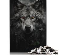 Wolf Eyes Glare Puzzle for Adults And Teenagers 1000 Pieces Wood Puzzles for Adults& Teens Age 12 Years Up 1000pcs (75x50cm)