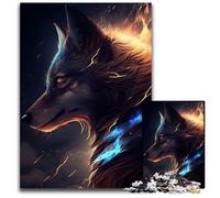 Wolf Face Anime Animal JigsawPuzzle 1000 Pieces for Adults Paper Jigsaw Puzzles for Adults for Family Interactive Game 1000 PCS(38x26cm)