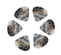 Wolf Family Winter Wonderland 12 Pack Guitar Picks Plectrums with Organizer Storage Box, Guitar Picks for Bass Electric Acoustic Guitars Ukulele