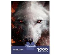 Wolf Fire Eyes 1000pcs Mini Puzzle For Adults Challenging