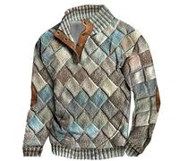 Wolf Fleece Jacket Mens Half Zip Pullovers Fishing Tshirt for Men Men's Hooded Winter Jacket Mens Black Jacket Fluffy Hoodie Mens roll Neck Jumpers for Men UK Sheepskin Coat (Multicolour, XXL