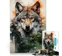 Wolf Folk 1000 Pieces Puzzles for Adults Mind Exercise Play Precision Cut Smooth Edges Relaxing Indoor Group Activity (50x75cm)
