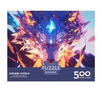 Wolf for Adults Funny 500 Pieces Thickened Wooden Jigsaw Puzzle Toy Intellectual Toy Stress Relief Educational Toy Educational Game Home Decoration Educational Challenge 500 Pieces (52 x 38cm)