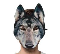 Wolf for Adults - Scary Animal Halloween, Realistic Novelty Costume, Detailed Creature Design with Wild Expression | Perfect for Christmas Easter Party Accessory Event Photo