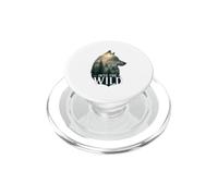 Wolf Forest Double Exposure Wilderness Nature Gift PopSockets PopGrip for MagSafe
