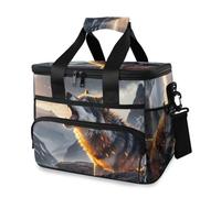 Wolf Forest Galaxy Cooler Bag Thermal Insulated Picnic Lunch Bag Box Large Cool Bag for Beach Picnic Camping Travel Men Women