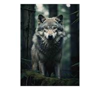 Wolf Forest Nature Jigsaw Puzzle, 1000 Pcs Indoor Adult Game | 38x26cm Cardboard, Brain Workout, Tight Puzzle Fit, Art Admirers, Stress Reduction