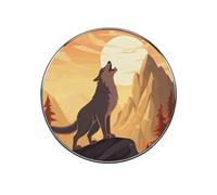Wolf Fridge Magnets - Decorative Alloy Refrigerator Magnets Strong Magnetic, Cute & Funny Magnet for Kitchen, Office, Whiteboard, 2 Inches Non-Scratch