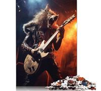 Wolf from Hell Jigsaw Puzzles Puzzles for Adults Kids. 1000 Pieces Impossible Challenge Toy Educational Games Home Decoration for Educational Games Gifts 1000pcs (75x50cm)