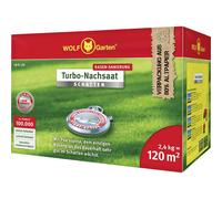 WOLF-Garten 3826647 Turbo Lawn Seed Fills Gaps Fast 120m² Sun/Shade