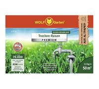 WOLF-Garten Premium Dry Grass Seed Mix 50m² Resilient Lawn 3824630