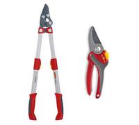 Wolf Garten RR900T Power Cut Bypass Telescopic Loppers & RR2500 Pruner Secateurs