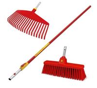 Wolf Garten Telescopic Handle Zmv4 Garden Multi Change & Tb350M Broom & Rake