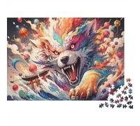 Wolf Gate Wave Jigsaw Puzzle, 1000 Pcs For Adults | 70x50cm Cardboard, Brain Workout, Accurate Cutting, Adult Hobbyists, Stress Reduction