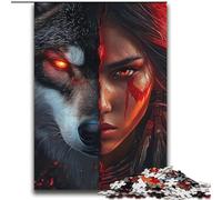 Wolf Girl 2000 Pieces Jigsaw Puzzles For Teens And Adults, Challenging Game for Is Ideal As A Gift for The Whole Family (70x100cm)