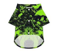 Wolf Glowing Neon Mushrooms Print Shirt for Dog Cat Clothes Puppy Shirts Pet Apparel