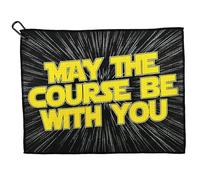 Wolf Golf Towels - May The Course Be with You Golf Towel - Golf Accessories for Men - Golf Gifts for Men - Funny Golf Towel